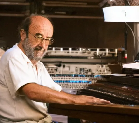 Prompt: Lucio Dalla in interstellar