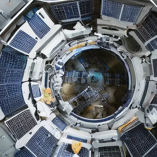 Prompt: a moon - sized space station, space, gigantic, highly detailed, amazing shot