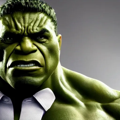 Image similar to Obama plays the Incredible Hulk in new ultra hd movie, IMAX