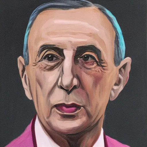 Image similar to a matte paining of marcelo rebelo de sousa