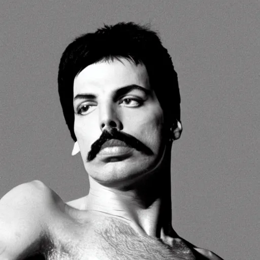 Prompt: Freddie Mercury bites the dust
