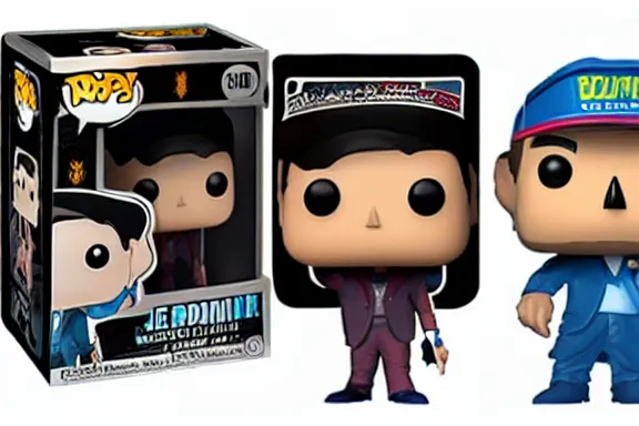 Prompt: jerma funko pop in box