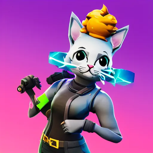 Image similar to fortnite kitten skin