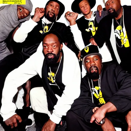 Image similar to the wu tang clan poses for a photo, magazine cover