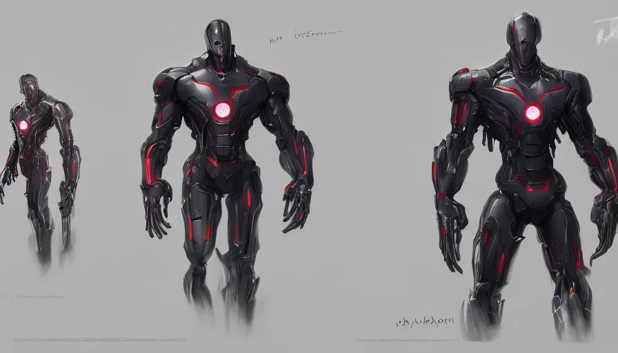 Prompt: enviroment concept art of ultron by jama jurabaev, trending on artstation, high quality, brush stroke, for aaa game