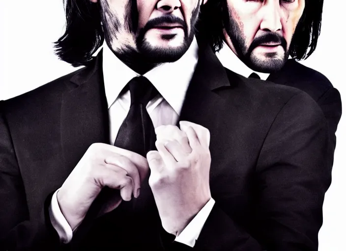 Image similar to genderswapped john wick, award winning shot, close up, action movie