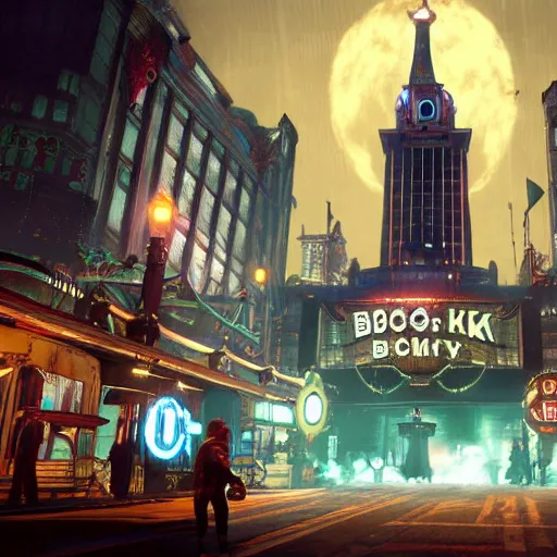 Image similar to bioshock city