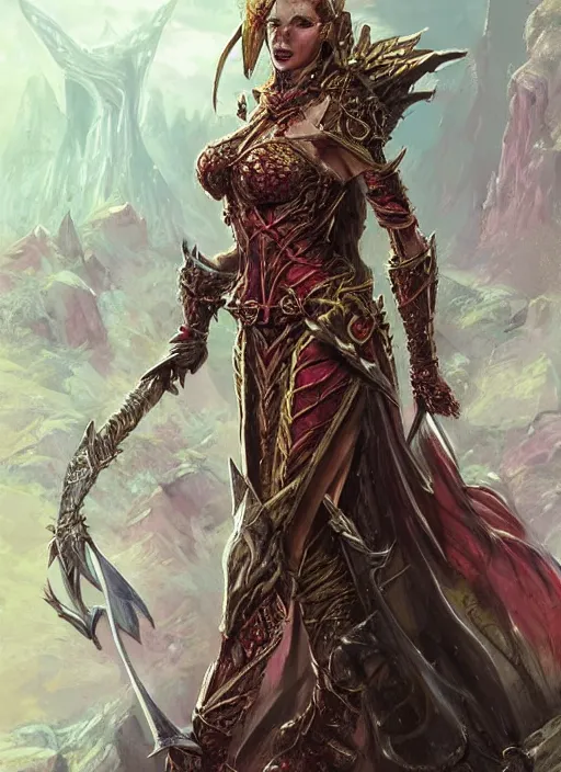 Prompt: wretched queen, corrupted, ultra detailed fantasy, dndbeyond, bright, colourful, realistic, dnd character portrait, full body, pathfinder, pinterest, art by ralph horsley, dnd, rpg, lotr game design fanart by concept art, behance hd, artstation, deviantart, hdr render in unreal engine 5