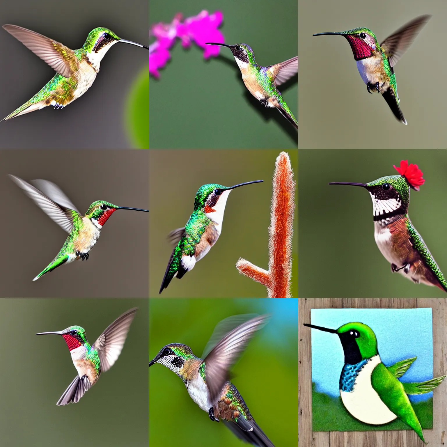 Prompt: a cute hummingbird