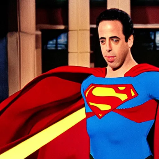 Prompt: jerry seinfeld as superman