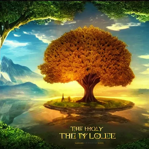 Image similar to the holy golden tree of life, cinematic, ultra detailed