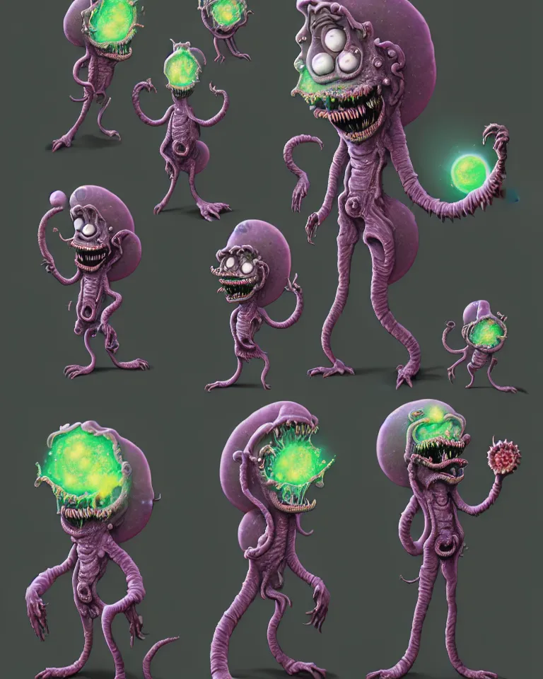 Image similar to your mom is a cosmic horror by bruce brenneise and wayne haag, photorealistic digital concept art, in the style of cuphead, trending on cgsociety, trending on zbrush central