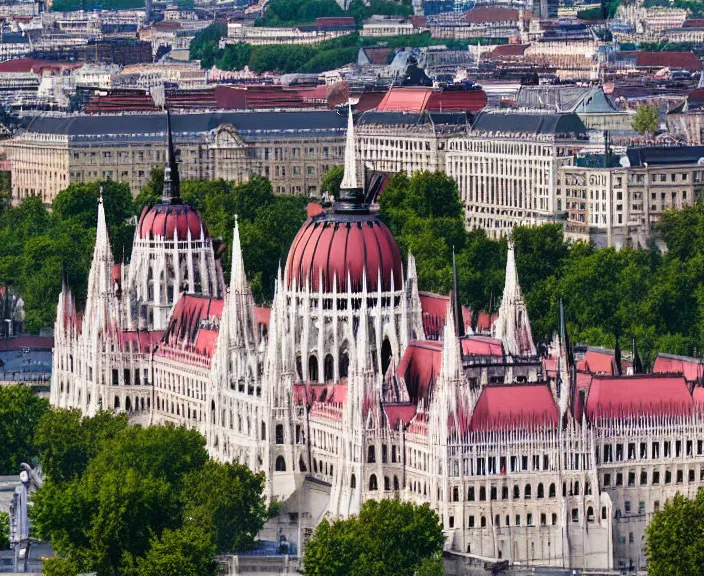 Prompt: 4 k hd, high detail photograph of hungary parliament building, shot with sigma f / 4. 2, 2 5 0 mm sharp lens, wide shot, volumetric lighting, high level texture render