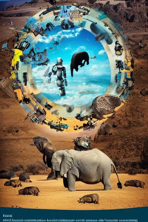 Image similar to 🐋 as 🐘 as 🤖 as 👽 as 🐳, desert, national geographic,