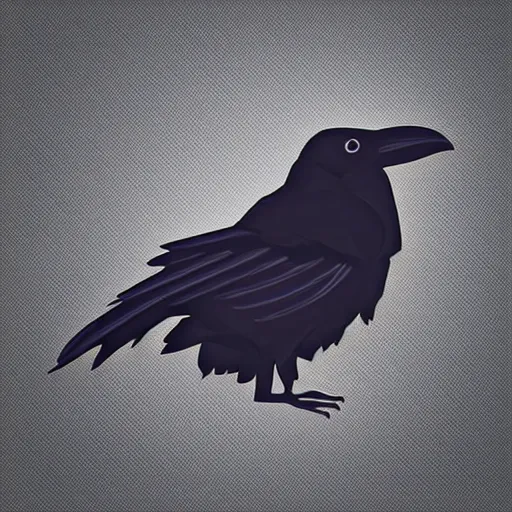 Image similar to Raven, in the style of dribbble.com team mascot