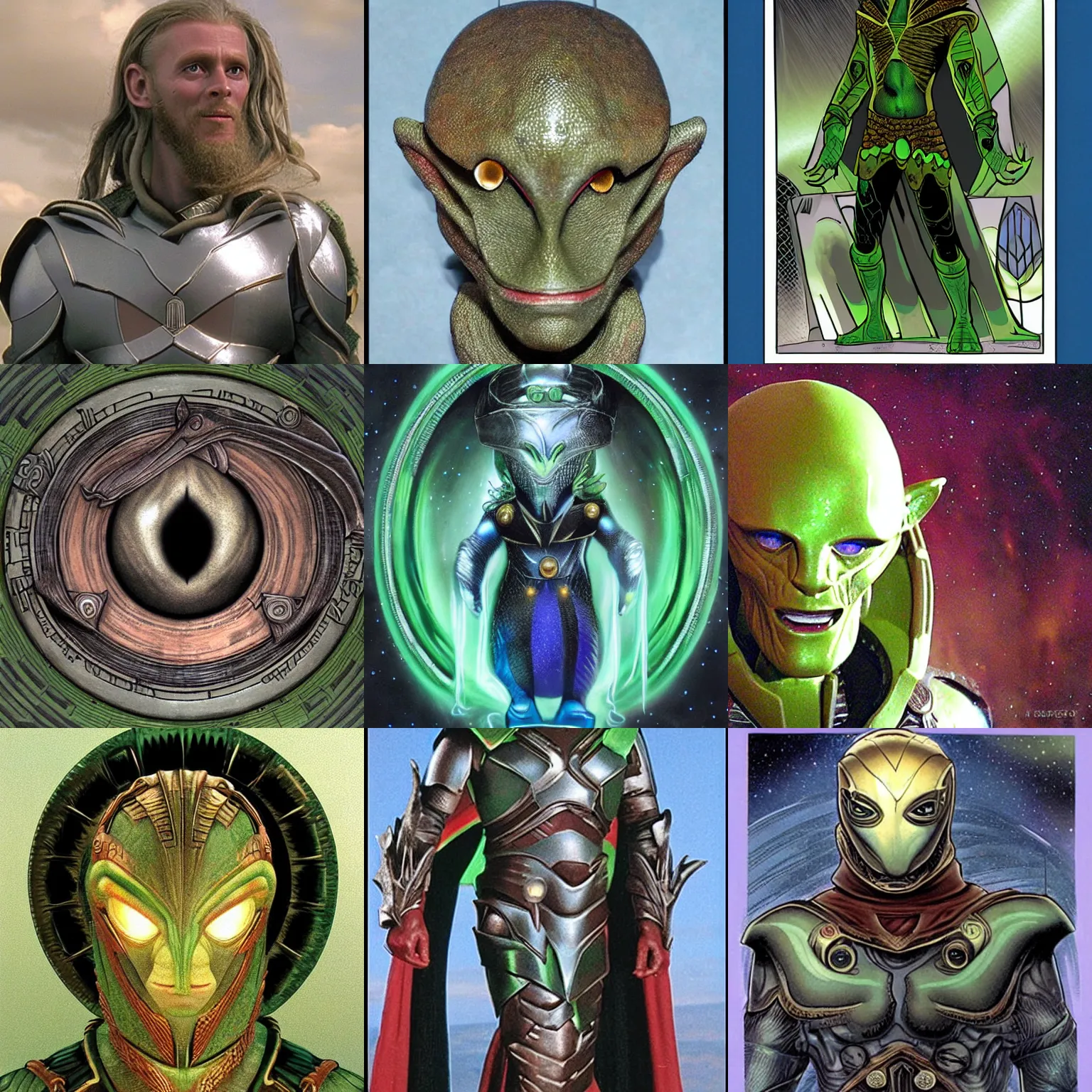 Prompt: asgard alien from stargate