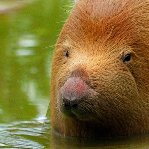 Image similar to capybara with headcrab on its head