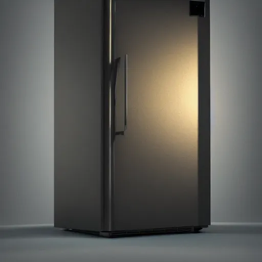 Image similar to A refrigerator is a portal to another world, masterpiece digital painting, 3d render, hyperrealist, stunning volumetric lighting, sharp focus, octane render, hyperdetailed