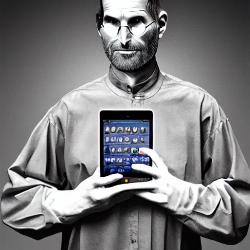 Image similar to zombie Steve Jobs