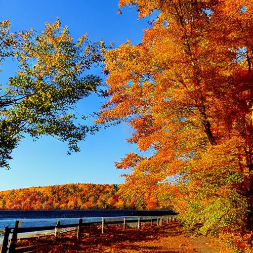 Image similar to crisp autumn day in maine