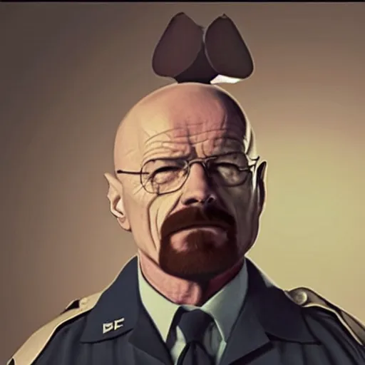 Image similar to walter white is a police officer