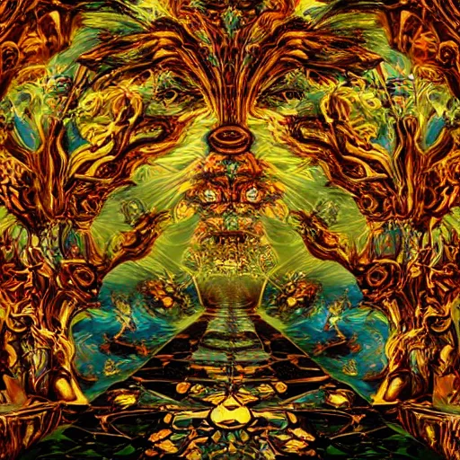 Prompt: baroque dmt trip