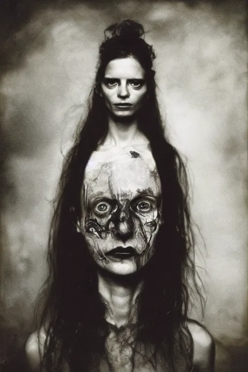 Prompt: portrait of chaos, by geert goiris, by sally mann, by paolo roversi, award - winning photography, concept art