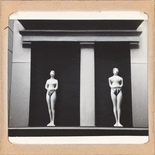 Image similar to filmic noisy bipedal paris web balinese cat zinc pilaster pediment, by kati horna and juan gimenez and edward hopper, art on instagram, charcoal drawing, polaroid photo