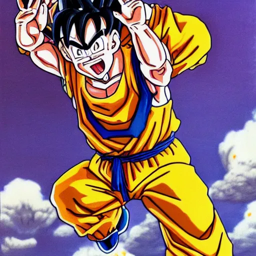 Image similar to Painting of David Koechner, official, detailed, character dragonball, award winning artwork, Akira Toriyama