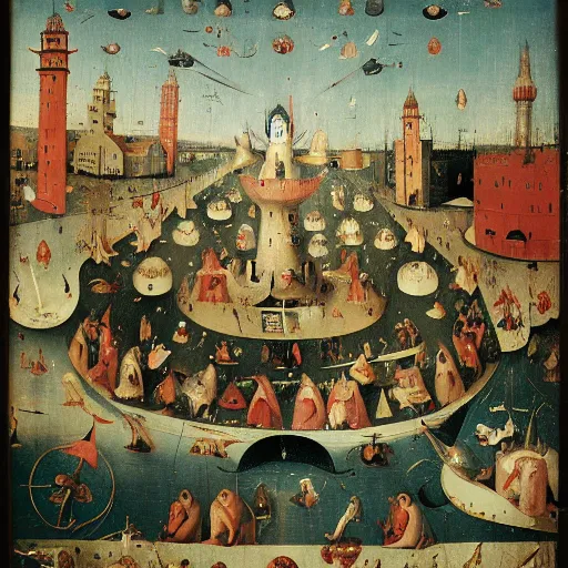 Prompt: ahvaz kamikaze hieronymus bosch