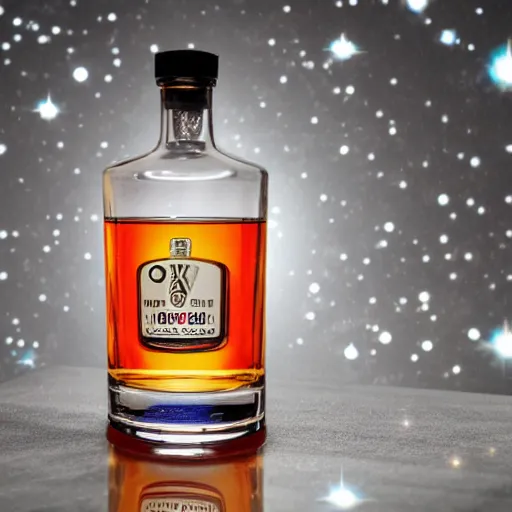 Prompt: A Vodka Bottle on the universe, 8K, Ultra Detailed, Very Impressive, smooth and sharp focus