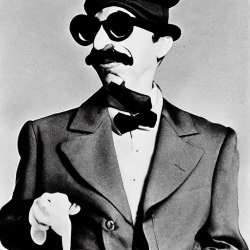 Prompt: Groucho Marx as M. Bison