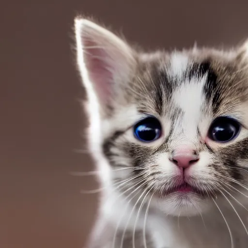Image similar to the cutest kitten ever born, extremely detailed, soft focus, 8k resolution