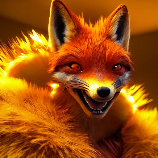 Image similar to weta disney pixar movie still macro close photo of cute anthropomorphic vulpes vulpes fulva james bond : : by weta, greg rutkowski, wlop, ilya kuvshinov, rossdraws, artgerm, octane render, iridescent, bright morning, anime, liosh, mucha : :