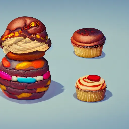 Image similar to god of sweets, highly detailed, 8k resolution, raytracing, soft light, digital painting,