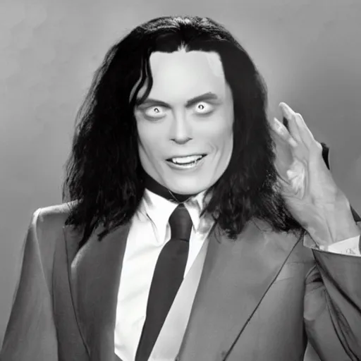 Prompt: tommy wiseau silent film