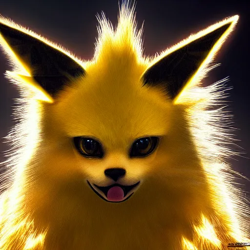 Prompt: national geographic photo of jolteon, pokemon in the wild, intricate, portrait, 8 k highly professionally detailed, hdr, award winning