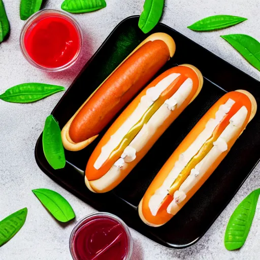 Hot dog jello seasoned with jelly beans and assorted Stable Diffusion