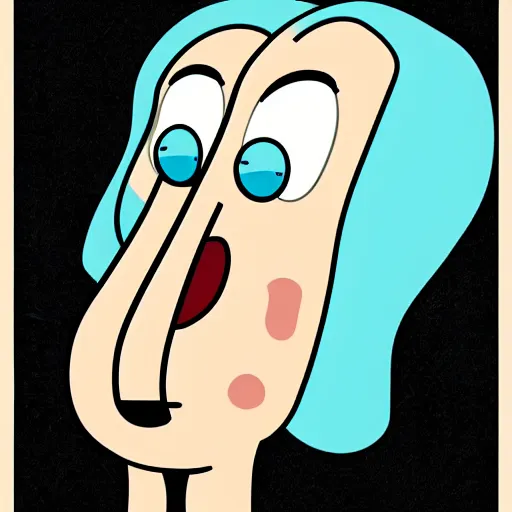 Prompt: handsome squidward, male, cartoon network style, poster