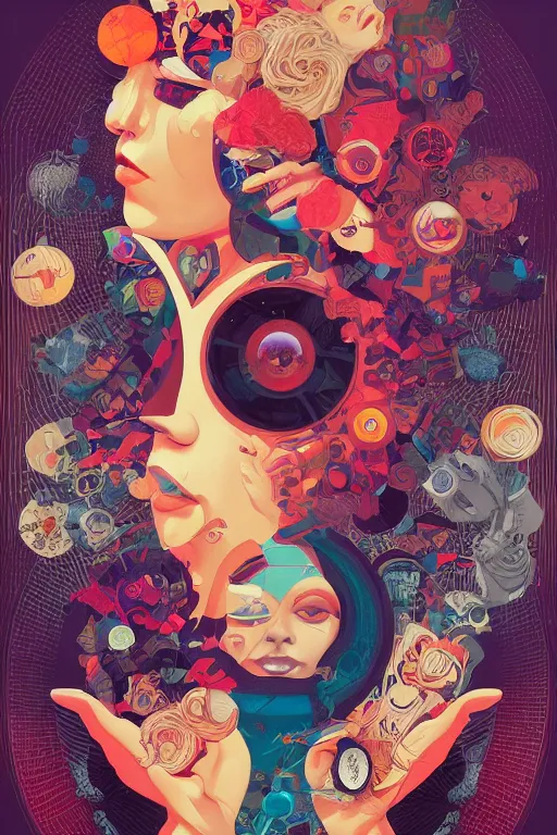 Image similar to portrait of godel's completeness theorem, by tristan eaton, victo ngai, peter mohrbacher, artgerm,