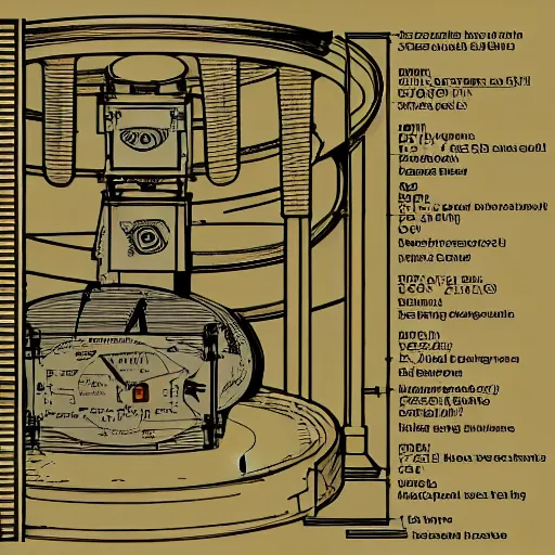 Image similar to detailed schematics to a time machine