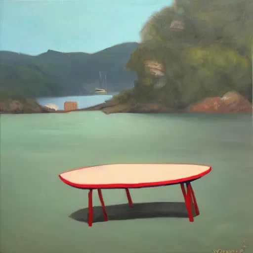 Image similar to Dous gatos xogando ao ping-pong sobre fondo laranxa, oil painting