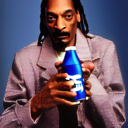 Prompt: Snoop Dogg holding a pepsi for a 1990s sitcom tv show, Studio Photograph, portrait, C 12.0