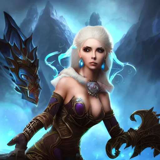 Prompt: kerli koiv in the artstle arcane : league of legends, christopher c lee, digital art, matte painting, dramatic