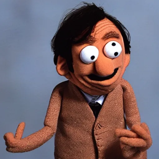 Image similar to mr bean muppet