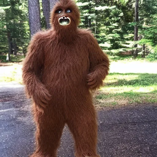 Image similar to sasquatch costume, craigslist photo