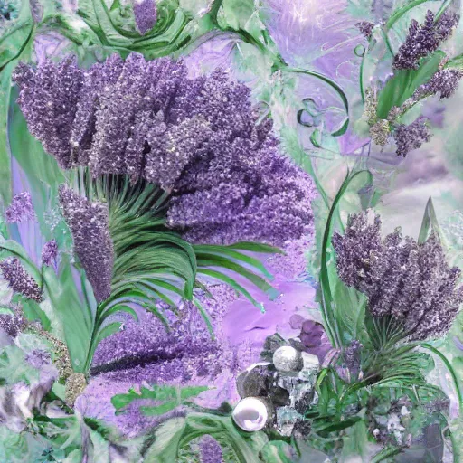 Image similar to crystethereal lavender atrium manipulation layeredinfusion lilac silver silver fuji pastel lilac sparkle fuji surreal creations serene lilac sparkle grey lilac weeping abstract collage