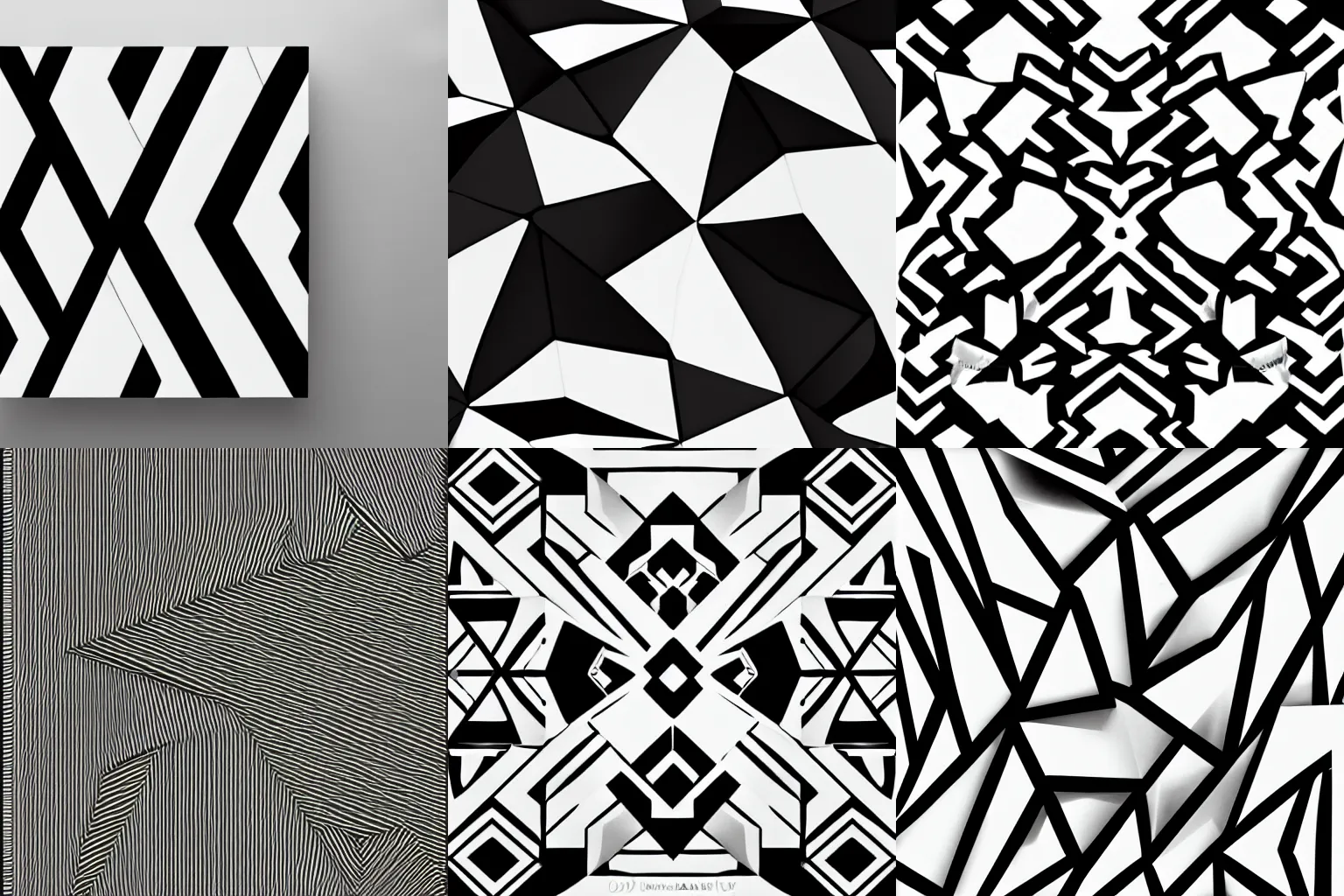 Image similar to black and white geometric designs, curves, minimalist, artwork trending on artstation