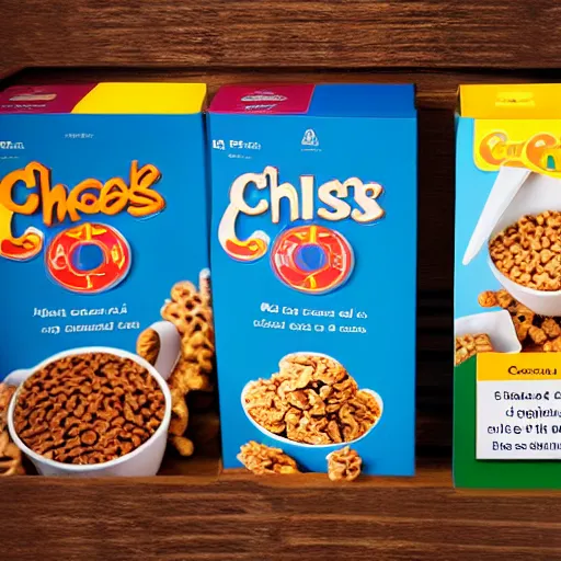 Image similar to cereal box for a cereal called christ - o's, jesus, crosses, cereal, product photograph