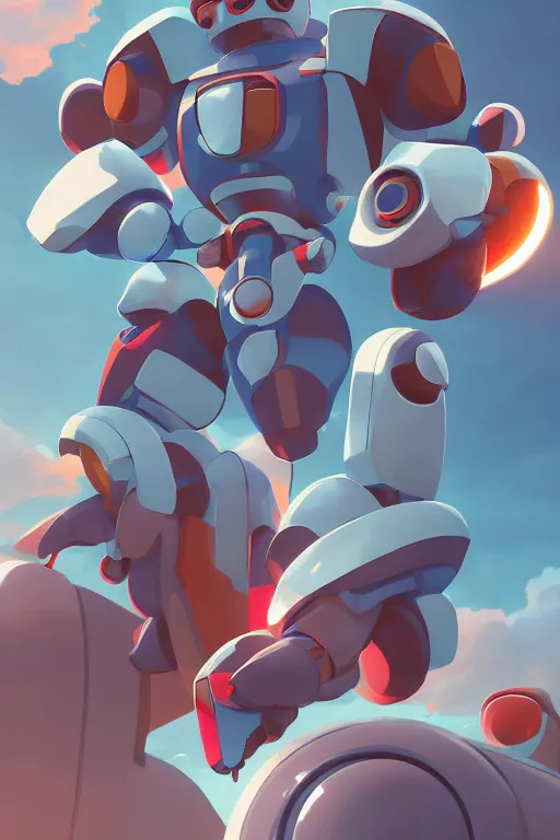 Image similar to metabots medabots medarotto medarot robot minimalist comics, behance hd by jesper ejsing, by rhads, makoto shinkai and lois van baarle, ilya kuvshinov, rossdraws global illumination ray tracing hdr radiating a glowing aura